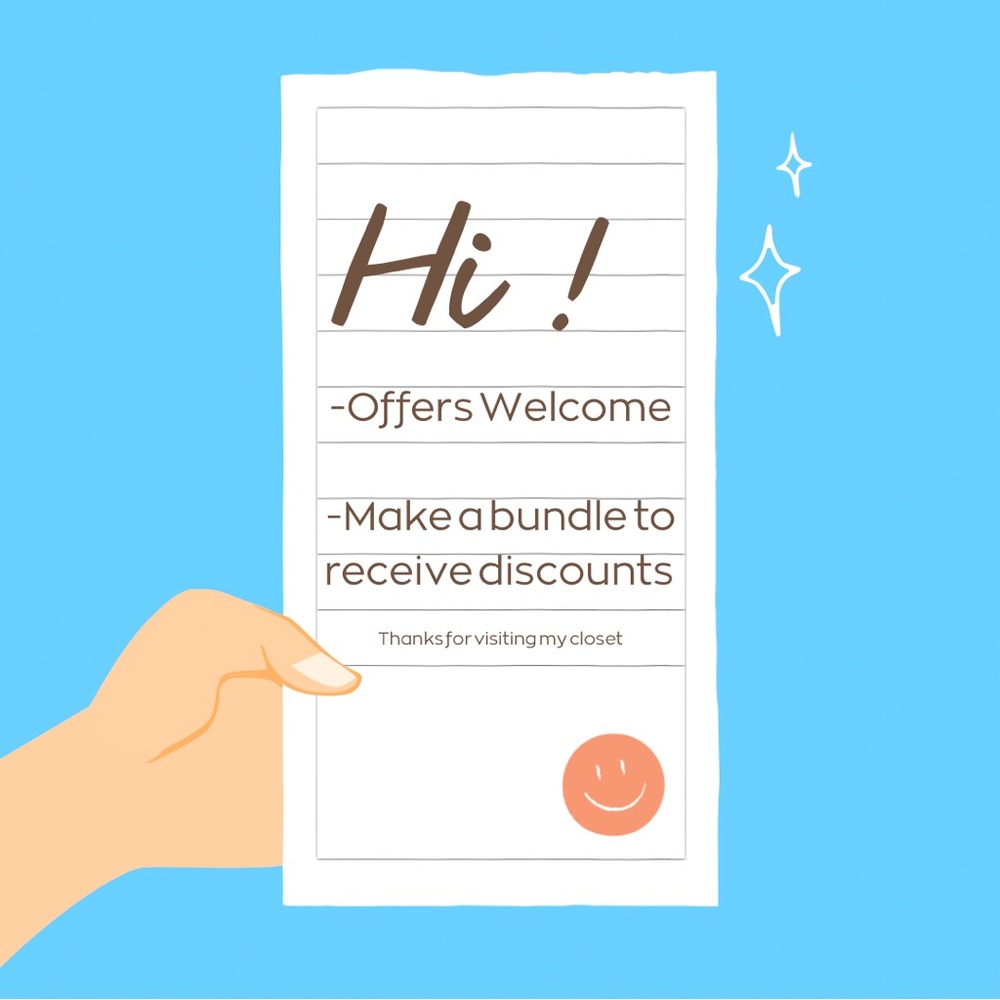 Offer Welcome. Make a bundle and receive discounts ❤️